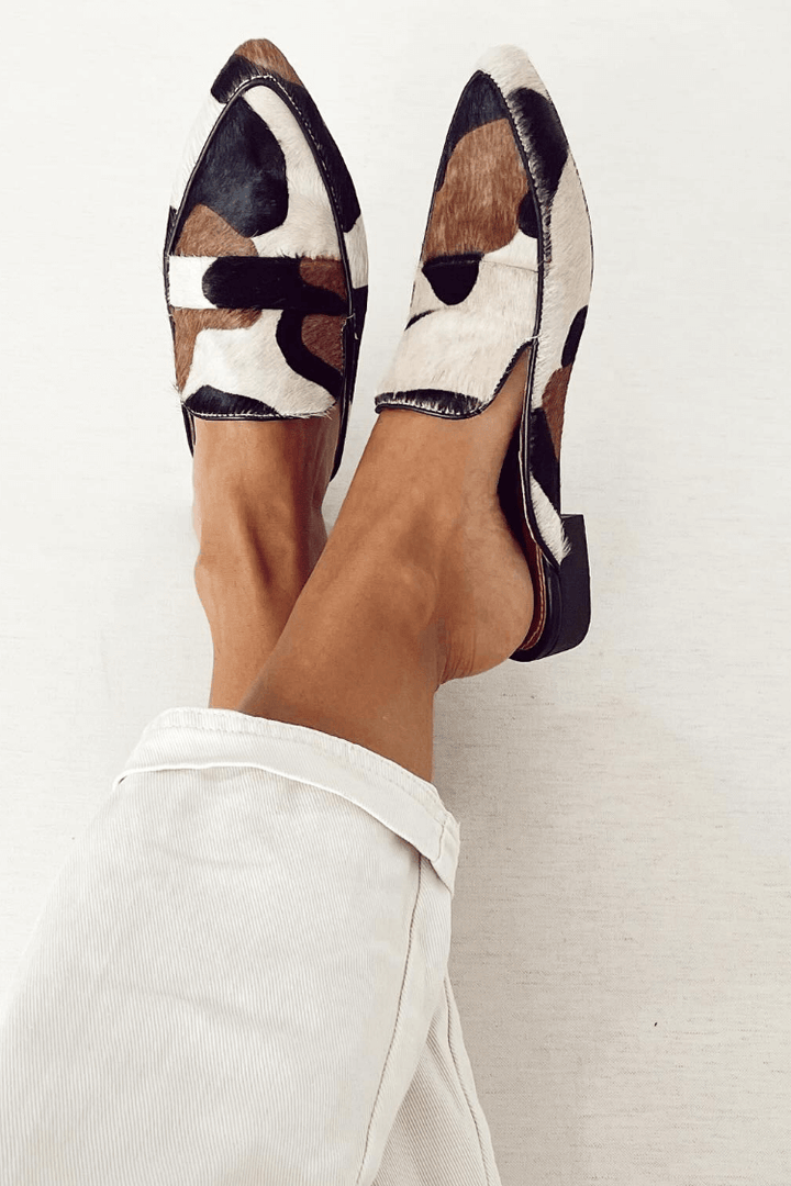 Jasmine | Women's Abstract Print Slip On Loafers