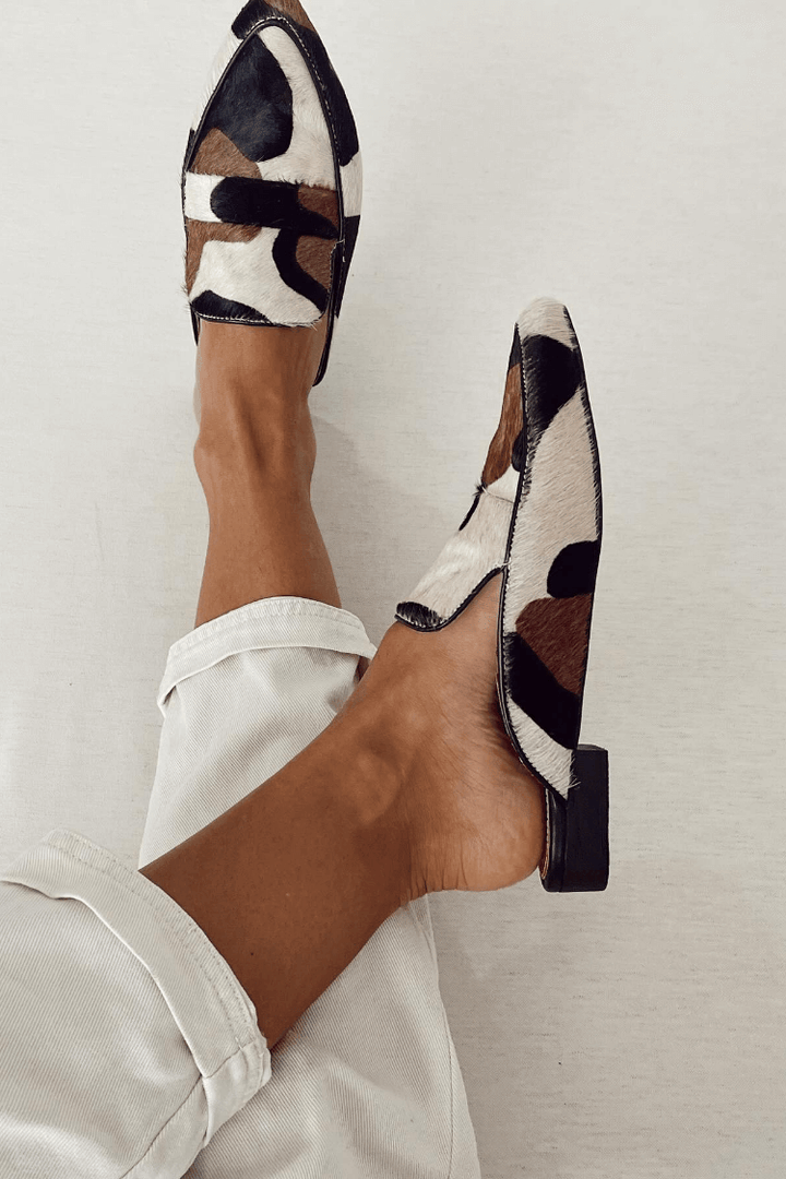 Jasmine | Women's Abstract Print Slip On Loafers