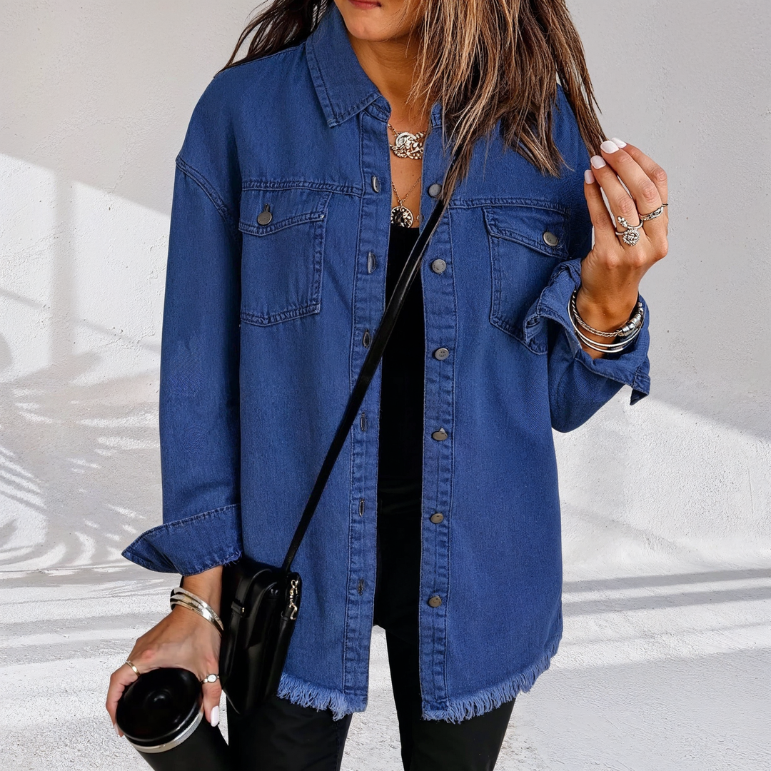 Hannah | Vintage Oversized Women's Denim Jacket