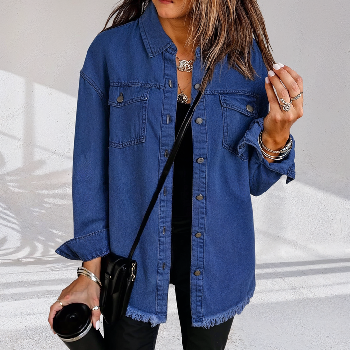 Hannah | Vintage Oversized Women's Denim Jacket