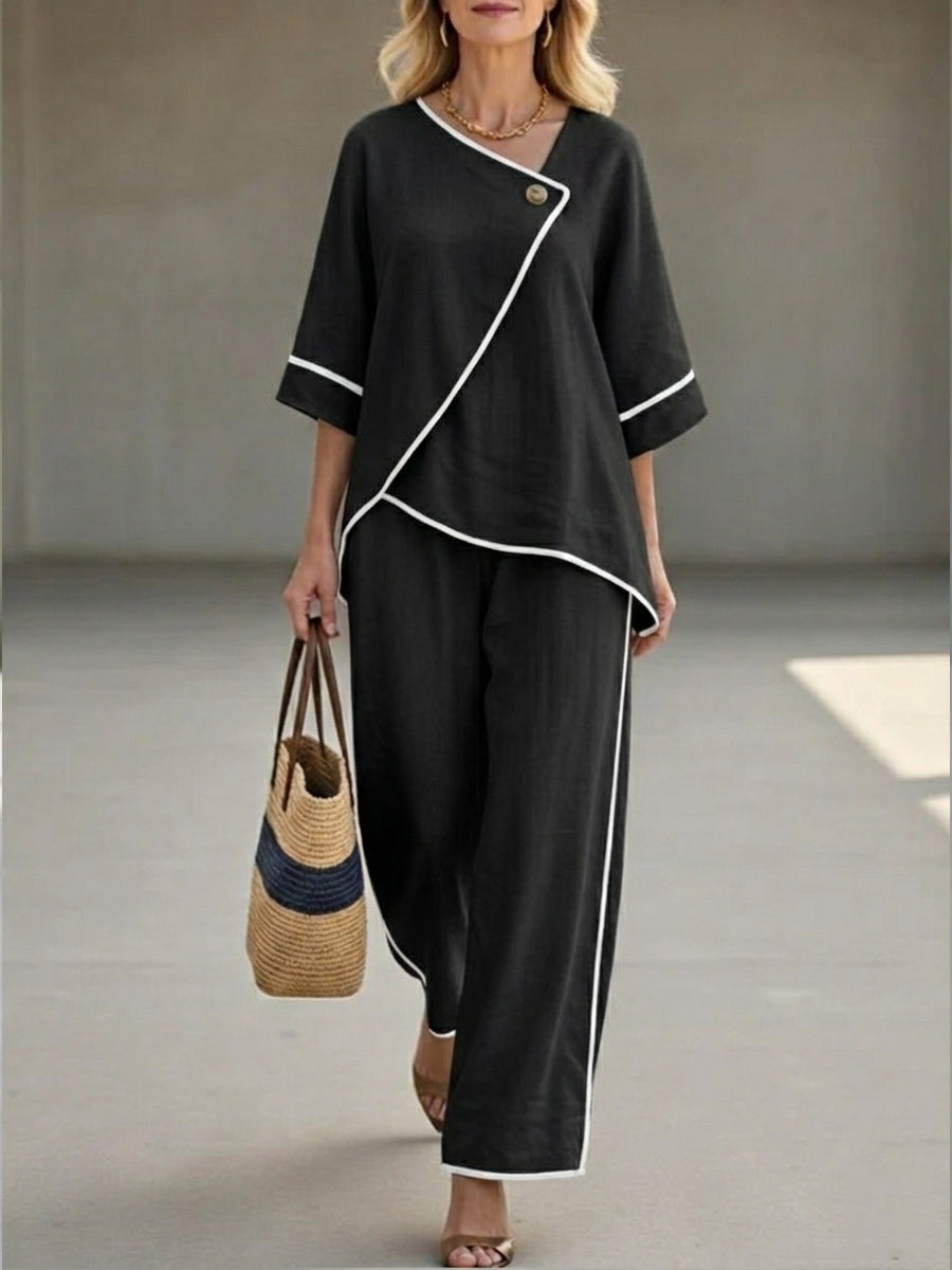 Elara™ | Elegant Linen Comfort Set