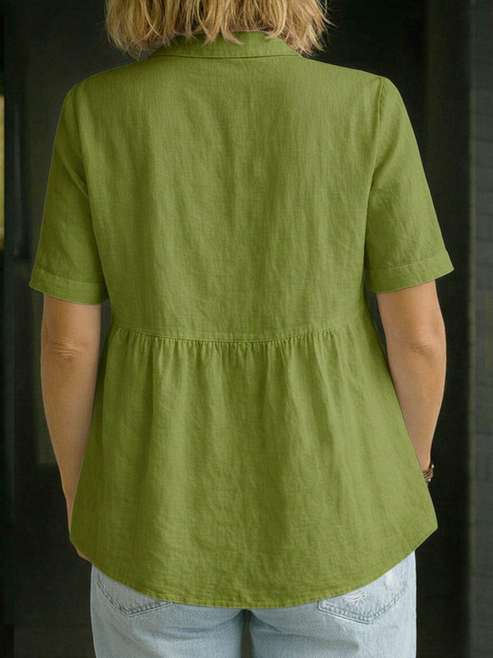 Elin™ | Everyday Linen Blouse