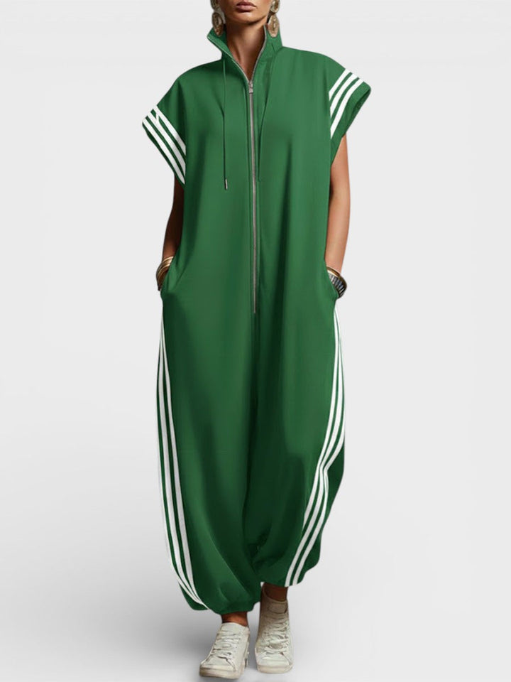 Valeria | Zip Neck Jumpsuit