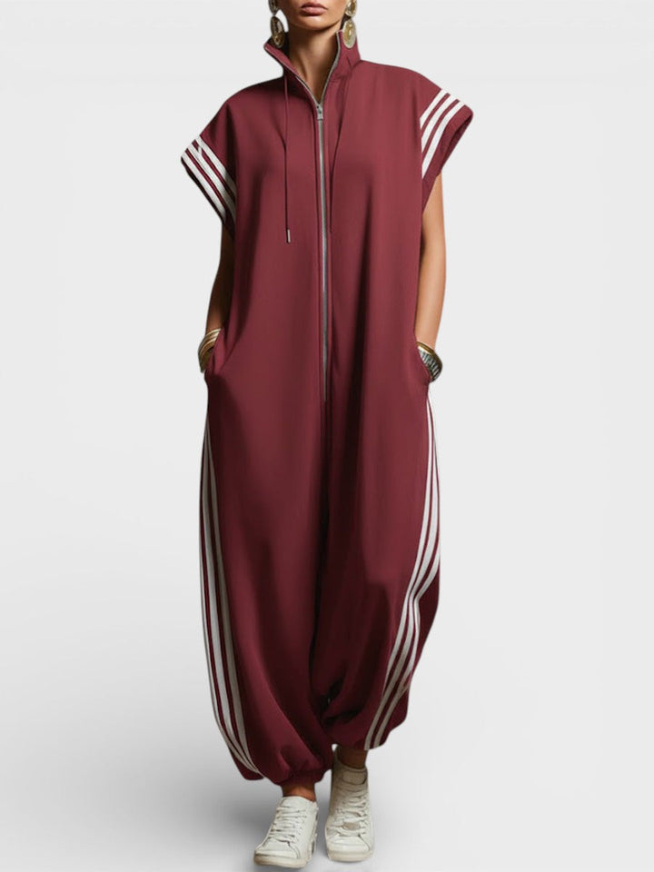 Valeria | Zip Neck Jumpsuit