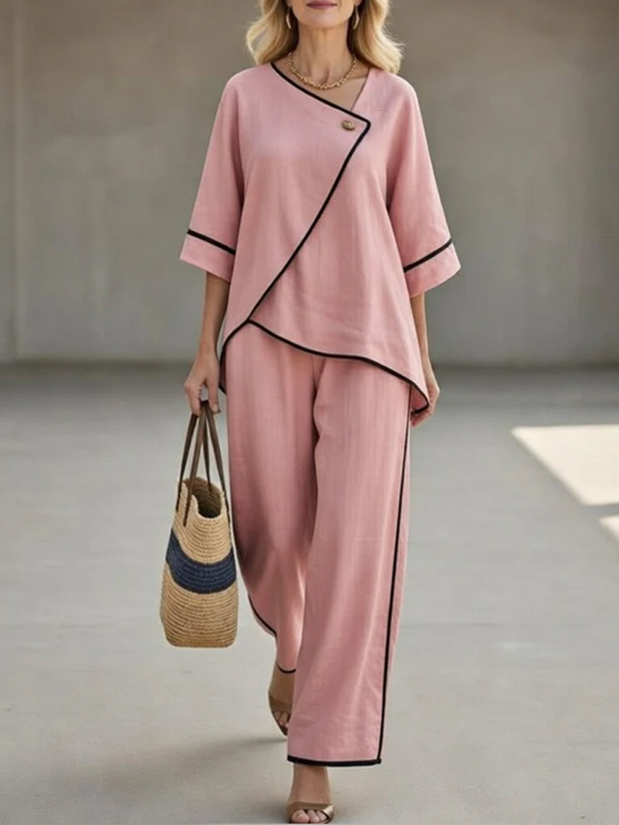Elara™ | Elegant Linen Comfort Set