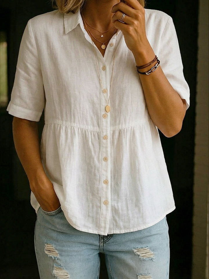 Elin™ | Everyday Linen Blouse